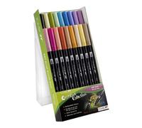 Tombow Dual BrushPen - Rotulador de punta fina (18 unidades, dos cabezales), multicolor