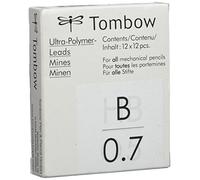 Tombow ex-07p-b - Caja de 12 tubos con 12 minas, 0.7 mm