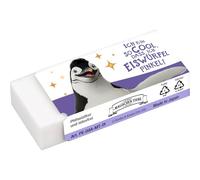 Tombow Goma de borrar MONO La escuela de animales mágicos "Juri" el pingüino, borrado limpio, sin ftalatos ni látex [PE-04A-MT-PI]