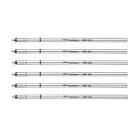 Tombow Minas de recambio para bolígrafo ZOOM 707/717/414/Ladies/PFit Punta media Negro 6 unidades