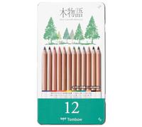 Tombow - Lápices de Colores Reciclados - Lápices de Dibujo Profesional KI-MONOGATARI - Ideal para Degradados y Texturas - Estuche de 12 Pinturas de Colores.