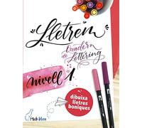 Tombow - Llibre de Lettering Quadern Nivell 1 - Lletrem 1: Iniciació al Lettering en 32 pagines