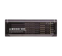 Tombow - MONO 100 | Estuche con 12 Lápices Premium - Lapiz de Grafito 5B