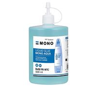 Tombow - MONO AQUA | Pegamento Liquido Transparente para Manualidades - Recarga Compatible con PT-WTC - Cantidad 500 ml