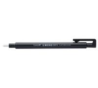 Tombow Mono - Goma de borrar (2 unidades, punta redonda), color negro