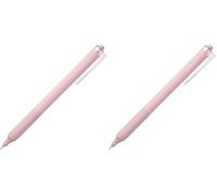 Tombow - MONO Graph Lite Smokey - Bolígrafo con Punta Retráctil - Ballpoint Pen con Tinta Aceite Color Azul y Cuerpo Ahumado Rosa - Bolígrafo con punta de precisión 0,52mm (Paquete de 2)