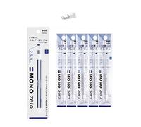 Tombow Mono Zero Eraser, borrador de punta rectangular de 2,5 mm y 5 paquetes (10 piezas) de recambios