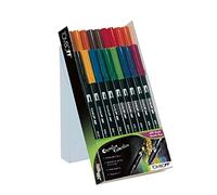 Tombow - Rotuladores (18 unidades, punta de pincel doble, colores primarios)