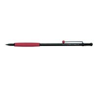Tombow ZOOM 707 | Portaminas 0,5 mm. Diseño ultra-fino | Cuerpo negro, grip rojo. Clip con bola roja | En caja regalo