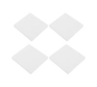 TOMETURE 4 placas ciegas para tomacorrientes: Placa ciega white sin tornillos - Cubiertas de plástico para receptáculos en paneles eléctricos sin usar, mejoras para el hogar, 3.4 x 3.4 pulgadas