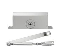 TOMETURE Cierrapuertas Hidráulico Automático de Aluminio Buffer Ajustable y Capacidad de 10 a 50 Kilogramos para Puerta de Madera Interior