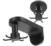 TOMETURE Colgador Adhesivo de Cocina 2piezas Diseño de 6 Garras Giratorias, Ahorro de Espacio y Material Abs para Superficies de Vidrio y Plástico