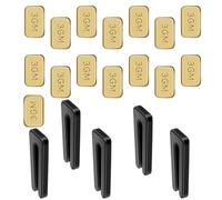 TOMETURE Kit Pinzas y Pesos de Abs y Acero Inoxidable para Equilibrar Ventilador de Techo 5 Juegos Aplicables para Evitar Desgaste de Aspas en Color Negro y Dorado