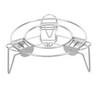 TOMETURE Rejilla para vapor - Rejilla de acero inoxidable de 16 cm con soporte ajustable y plegable - Bandeja para vapor - Accesorios para utensilios de cocina de para el hogar y restaurantes