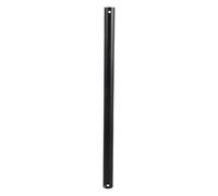 TOMETURE Varilla de extensión para ventilador de techo - Varilla de extensión para ventilador sin rosca - Barra de negra mate para luminaria doméstica de 45,7 cm de largo, 2,5 cm de diámetro