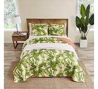 Tommy Bahama Aregada Dock - Juego de Colcha para Cama matrimonial/Queen, Color Crudo