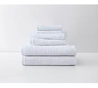 Tommy Bahama Colección Northern Pacific | Juego de Toallas de 6 Piezas, Ropa de baño Decorativa de Calidad de Hotel y SPA, Absorbente y Resistente a la decoloración, 6 Piezas, Color Blanco
