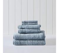 Tommy Bahama - Juego de Toallas de baño, absorbentes y Resistentes a la decoloración, decoración de baño de Moda (Island Retreat Bay Blue, 6 Piezas)