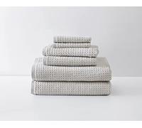 Tommy Bahama Northern Pacific Collection - Juego de Toallas de 6 Piezas, Ropa de baño Decorativa de Calidad de Hotel y SPA, Absorbente y Resistente a la decoloración, 6 Piezas, Color Gris