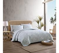 Tommy Bahama | Palmday Collection | Juego de Cama 100% algodón, Ligero y Transpirable, prelavada para añadir Softness, Queen, Light Blue