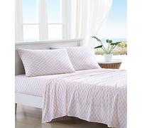 Tommy Bahama - Sábanas Queen, Juego de Cama de percal de algodón, crujiente y Fresco, Elegante decoración del hogar (Rosa flaminga, Queen)