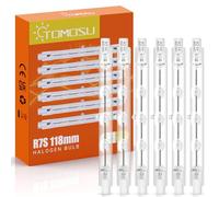 Tomosu 6 Piezas Bombilla R7s 118mm 230W, Reguable, 4560LM, Blanco cálido