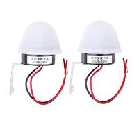 Tomotato Interruptor Fotoeléctrico para Luces de Calle, Sensor Automático de Encendido y Apagado con Función de Retardo, Control de Iluminación Exterior para Jardín Carretera (220V)