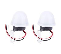 Tomotato Interruptor Fotoeléctrico para Luces de Calle, Sensor Automático de Encendido y Apagado con Función de Retardo, Control de Iluminación Exterior para Jardín Carretera (12V)