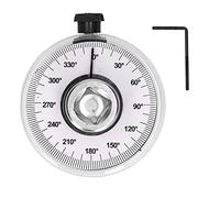 Tomotato Medidor de Ángulo de Torque de 1/2 Pulgada, Medidor de Ángulo de Llave de Torque de 360 Grados, Comprobador de Rotación de Transmisión Herramienta de Medición