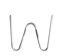 Tomvorks Grapa de Metal Duradera, 500 Uds., Pernos Soldadores de Plástico para Reparación Apariencia, Operación Rápida, Grapa Ondulada en Forma 0,6mm W (Forma W 0,6 mm.)