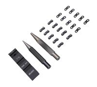 Tomvorks Kit de Reparación de Cadena Motosierra, Juego Reparación Duradero para Jardineros Al Aire Libre, Interruptor Motosierra Portátil Acero Al Carbono para Cadenas 1/4 3/8 Pulgadas