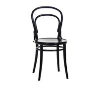 TON Silla Ton no.14 Barniz negro B123-asiento chapa New Fanér