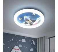 TONFON Lámpara de techo moderna creativa Cohete de dibujos animados Habitación infantil Luz de techo Astronauta Lámpara de techo decorativa for sala de estar Dormitorio Comedor Cocina Pasillo Vestíbul