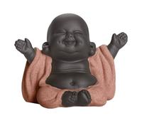 TONGIHS 1 Pieza Estatua Boudha Rieur,para Hogar,Mesa de Té,Jardín Zen,Rosa