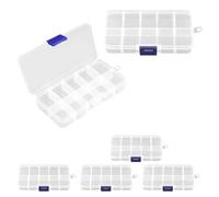 TONGIHS 6Pzs Caja Clasificadora Transparente,para Cuentas,Transparente