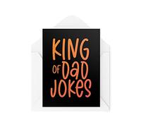 Tongue in Peach Tarjeta para papá - King of Dad - Funny Dad - Tarjeta del día del padre - Tarjeta de cumpleaños - CBH1666