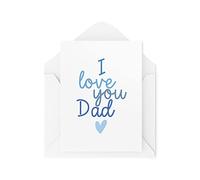 Tongue in Peach Tarjeta pensada para papá - I love you dad - Tarjeta de hijo hija - Tarjeta del día del padre - Tarjeta de cumpleaños - CBH1661