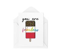 Tongue in Peach Tarjetas de pensamiento en ti, eres fabuloso, tarjetas positivas, tarjetas de salud mental, tarjetas aleatorias, Tarjeta Felicitacion, CBH1820
