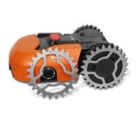 tonhui Púas para Robot cortacésped para cortacésped Worx Landroid Modelo S/M, Grosor 2 mm, Mejora de la tracción, Orificios para Tornillos avellanados, pulidos y desbarbados