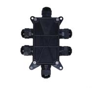TONIXY Caja de conexiones impermeable Ip68, para conectores 211, carcasa V0 ignífuga, 14X10X3Cm, negro blanco, Per, montaje forado, para cableado eléctrico al aire libre (negro)
