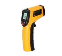 TONIXY GM320 Termómetro infrarrojo digital de mano -50 ℃ a 400 ℃ Temperatura IR sin contacto con pantalla LCD para HVAC Piezas de motor de cocina Amarillo