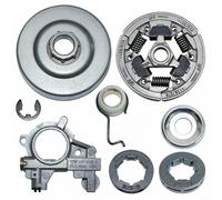 TONIXY Kit de bomba de aceite de piñón de borde de tambor de embrague de acero para motosierras MS361 044 046 MS440 MS460, piezas de repuesto para tala profesional y corte de jardín