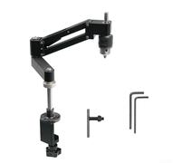 TONIXY Soporte de rosca voladizo de aleación de aluminio para taladro de mano, brazo de soporte horizontal y vertical con ajuste multiángulo, para enhebrar precisión