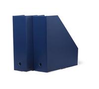 TÔNN furniture Organizador de documentos Pia Midnight blue. 10×31×30 cm. 2-pack