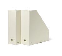TÔNN furniture Organizador de documentos Pia Off-white. 10×31×30 cm. 2-pack