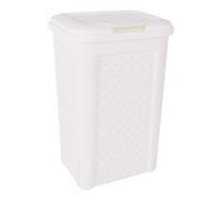 Tontarelli - Papelera de Baño 10L Arianna Blanco - Diseño Elegante y Funcional - Con Tapa y Pedal | AmyStyle
