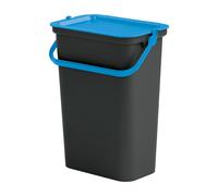 Tontarelli Papelera MODA 10L con Asa - Diseño Moderno Black and sapphire