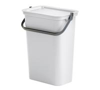 Tontarelli Papelera MODA 10L con Asa - Diseño Moderno White and graphite
