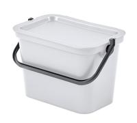 Tontarelli Papelera MODA con Asa 5L - Salvia/Grafito - Cubos de Basura y Reciclaje White and graphite