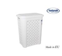 Tontarelli Pongotodo Arianna con tapa 30 L Blanco (Pack de 6)
